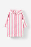 Baby Long Sleeve Ruffle Back Swimsuit & Zip Thru Hooded Towel Set,  - example image 3